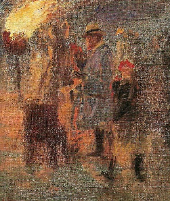 Laurits Tuxen kroyer maler sankt hansblus china oil painting image